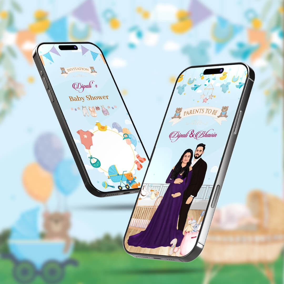 Baby Shower Invitation Video | Romantic | AI-1064