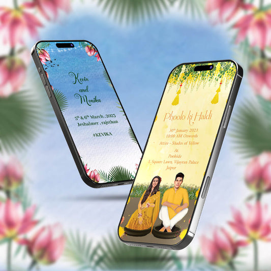 Digital Wedding Invitation Video | Personalized & Elegant| AI-1345
