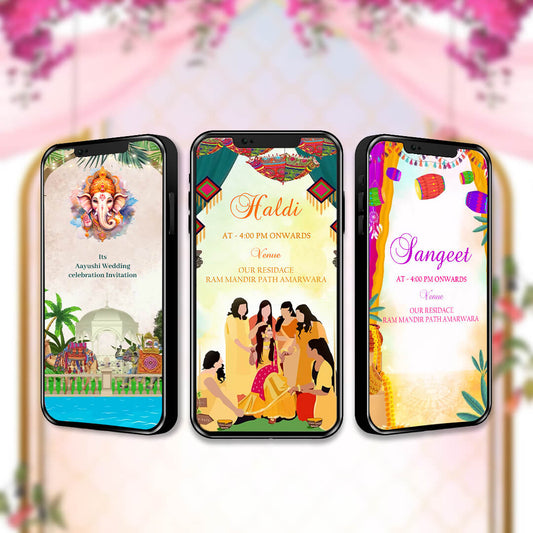 Digital Wedding Invitation Video | Traditional Theme | AI-1304