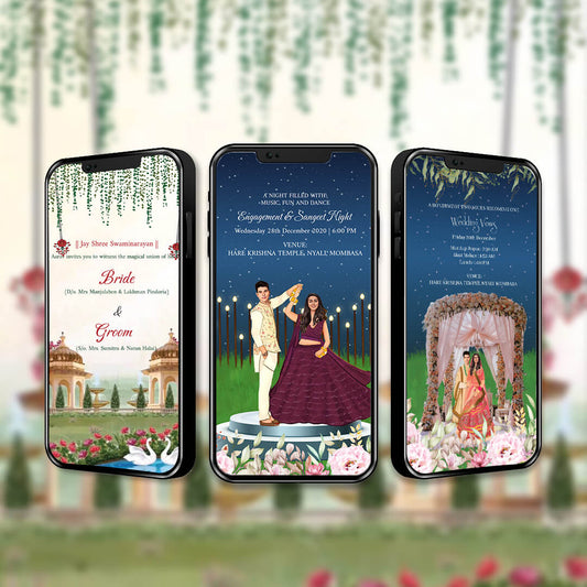 Digital Wedding Invitation Video | Cinematic |AI-1369