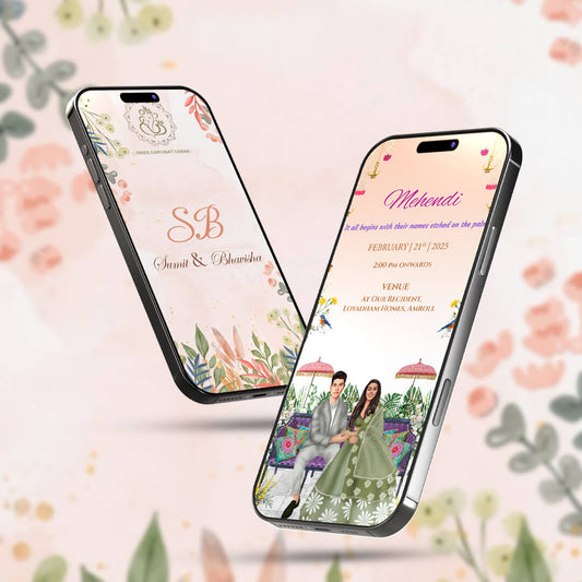 Digital Wedding Invitation Video | Graceful Theme | AI-1401