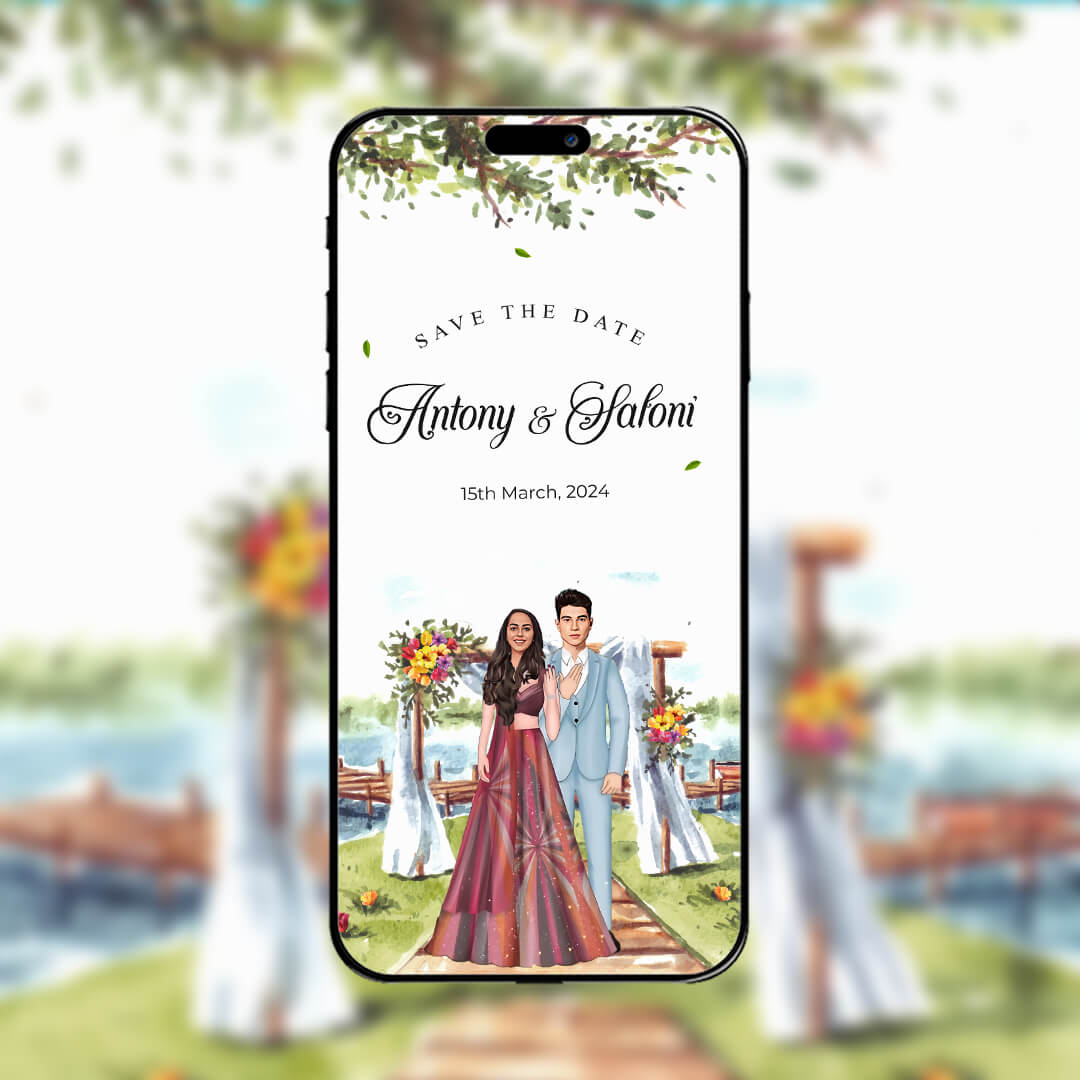 Save The Date Invitation Video & Days to Go Invites | Joy | AI-1104