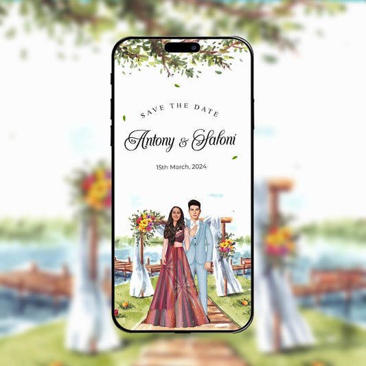 Save The Date Invitation Video & Days to Go Invites | Joy | AI-1104