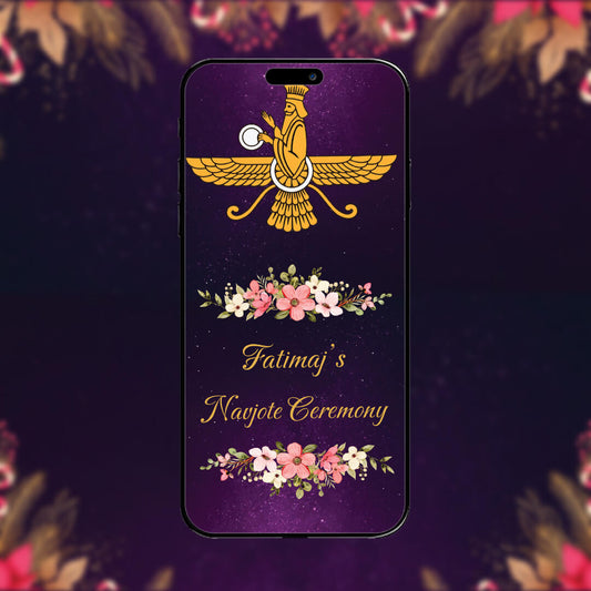 Navjote Ceremony Invitation Video | Zoroastrian Ceremony | AI-1257