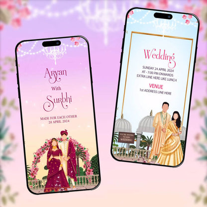 Digital Wedding Invitation Video | Special Theme | AI-1307