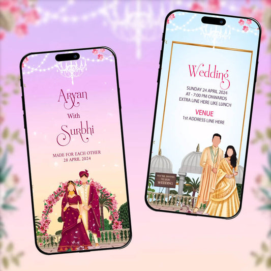Digital Wedding Invitation Video | Special Theme | AI-1307