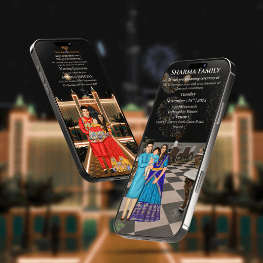 Baby Naming Ceremony | 3D Cradle Ceremony Invitation Video | AI-1516