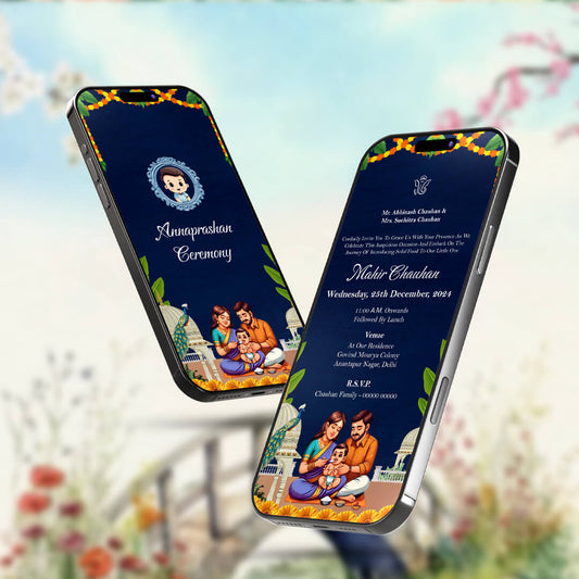 Annaprashan Invitation Video | Rice Ceremony Invitation | AI-1423