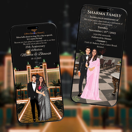 Anniversary 3D Invitation Video | Dubai Skyline | AI-1513