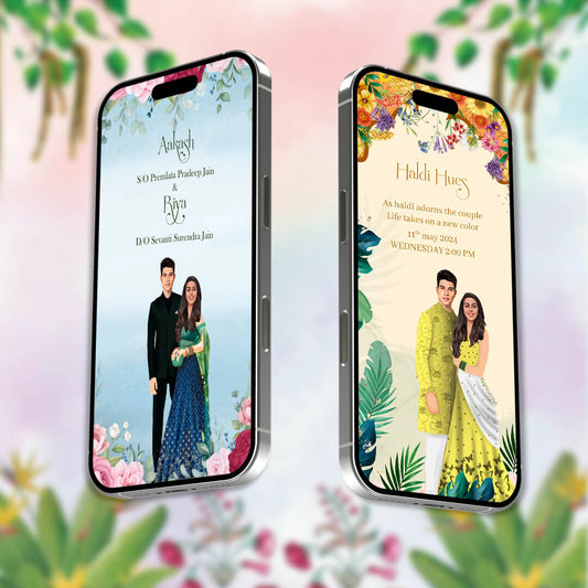 Digital Wedding Invitation Video | Sophisticated Reveal | AI-1361