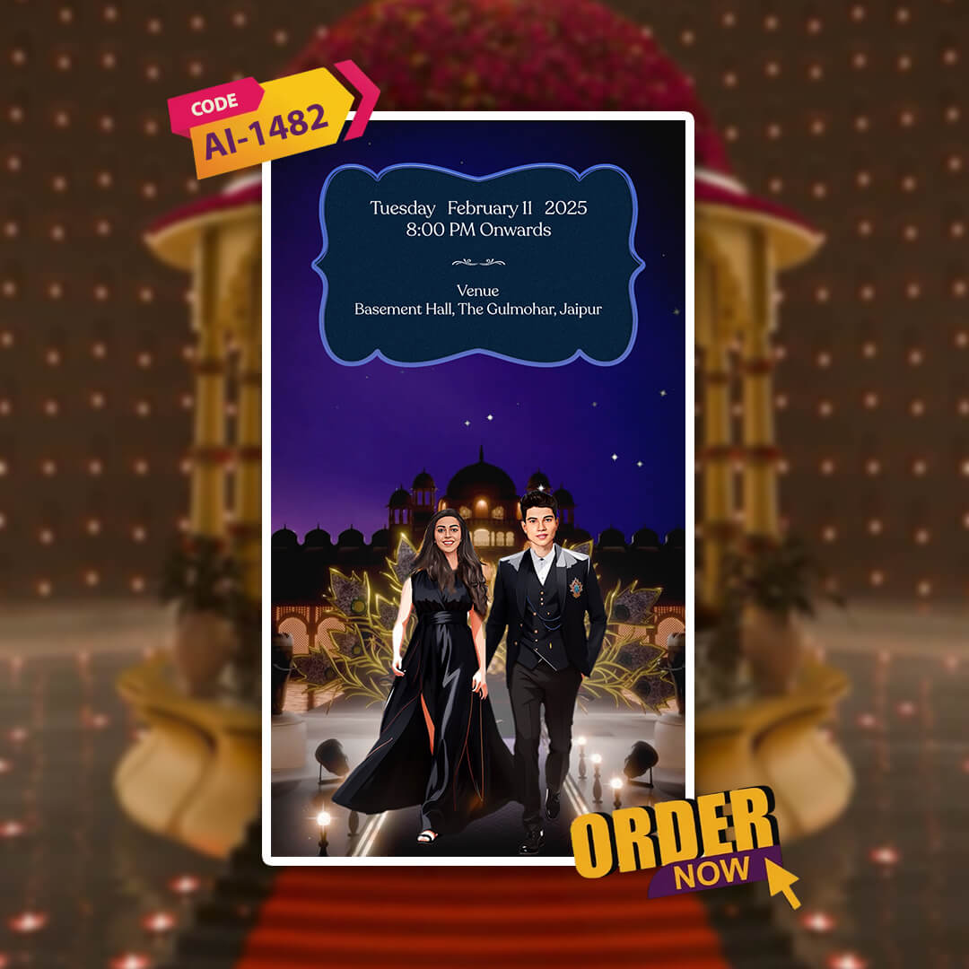 Digital 3D Wedding Invitation Video | HD Video | AI-1482