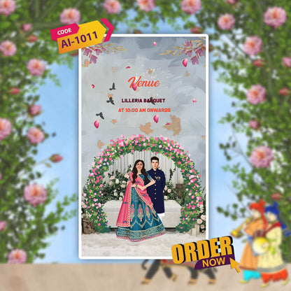 Wedding Video Invitation | Custom Wedding Video| AI-1011