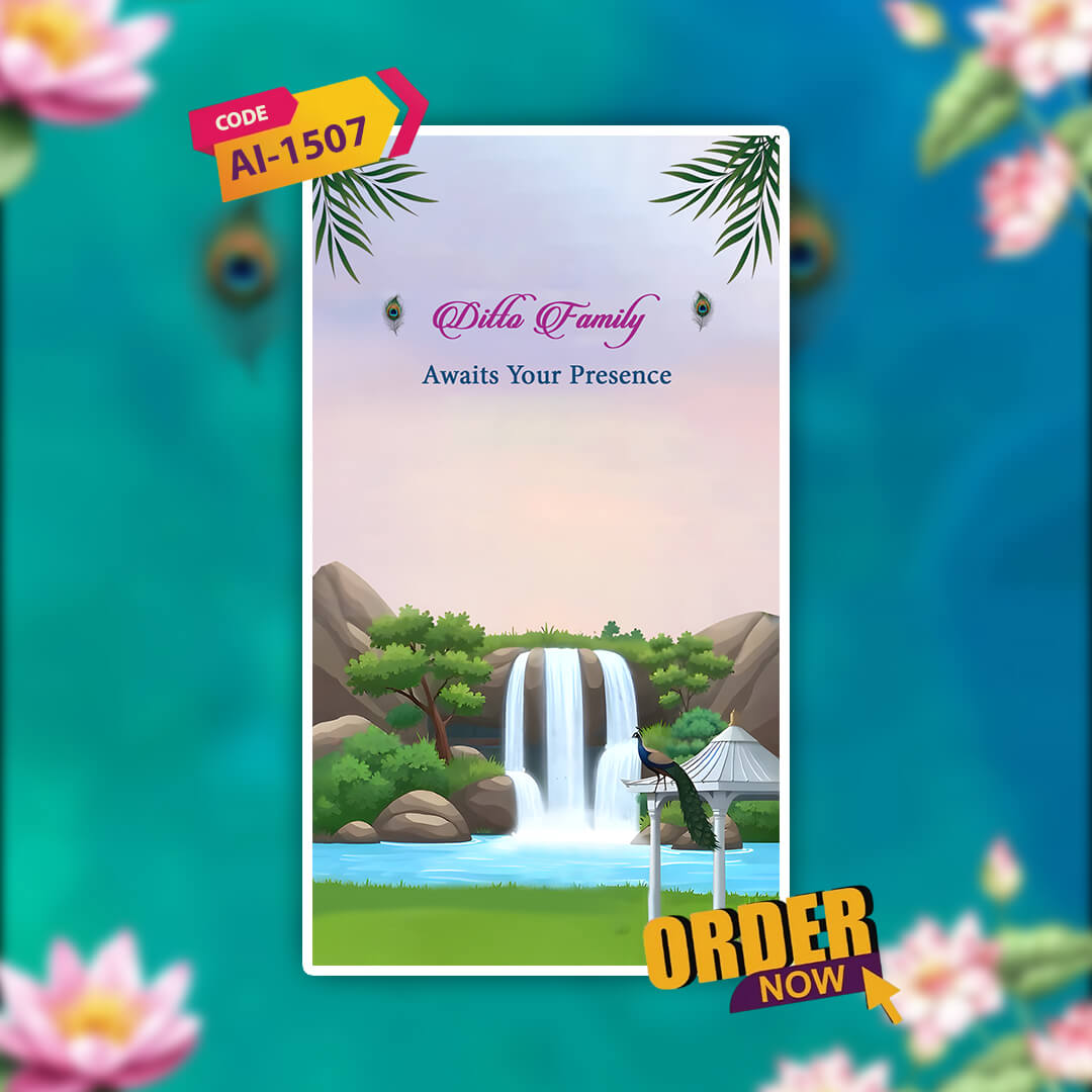 Digital Wedding Invitation Video | Amazing |  AI-1507