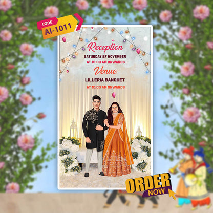 Wedding Video Invitation | Custom Wedding Video| AI-1011