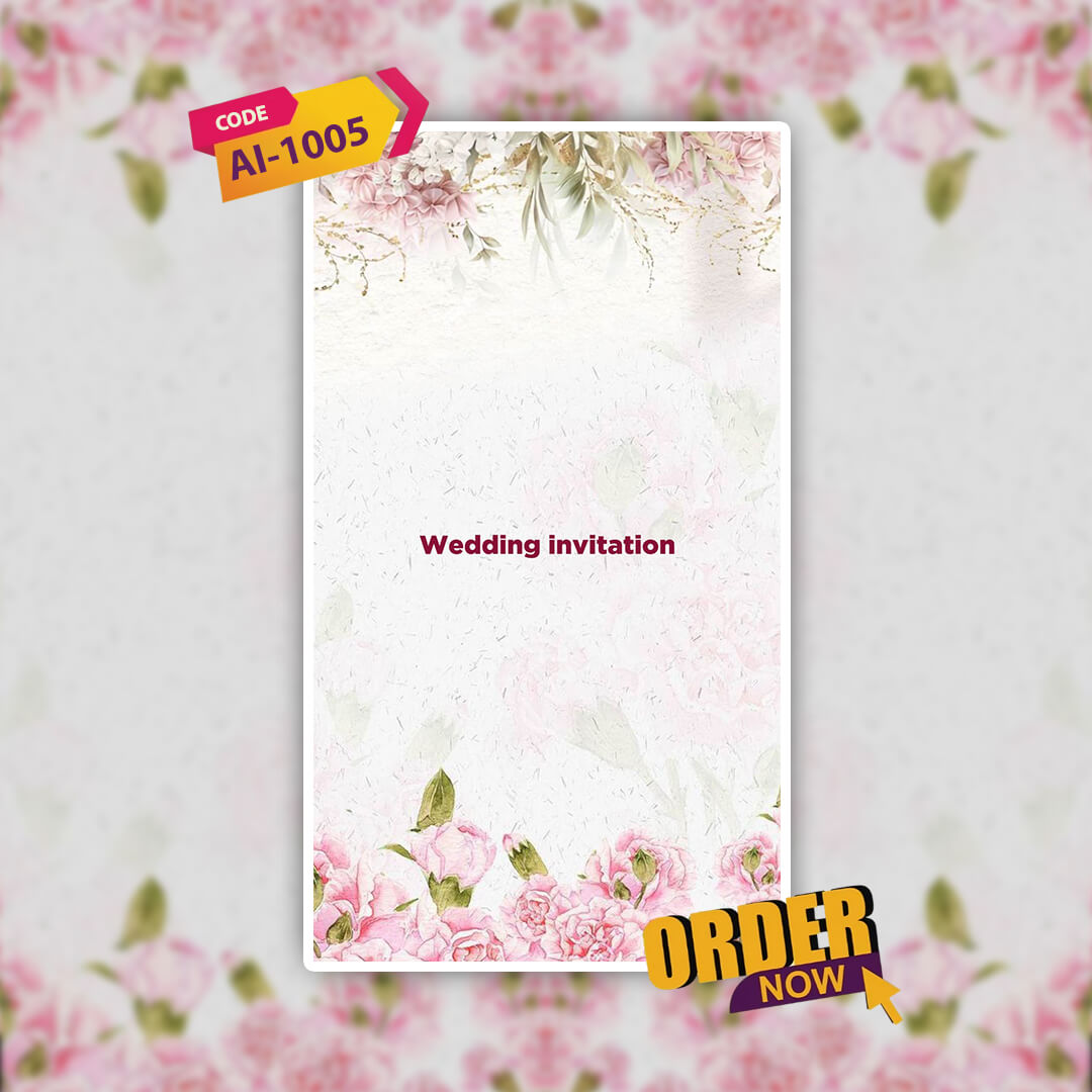 Wedding Video Invitation | Customize| AI-1005