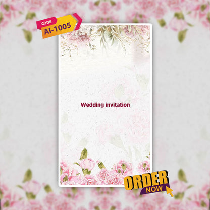 Wedding Video Invitation | Customize| AI-1005