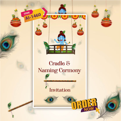 Cradle Ceremony Invitation Video | Adorable & Heartfelt | AI-1460
