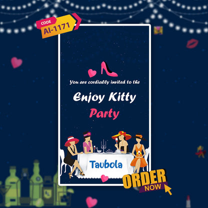Kitty Party Invitation Video | Editable Invite | AI-1171