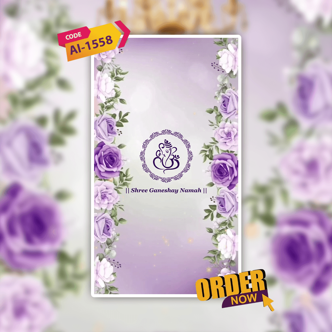 Engagement Invitation Video | Ring Ceremony Video Invitation | AI-1558
