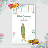 Dhoti Ceremony Video Invitation | Editable & Shareable |AI-1090