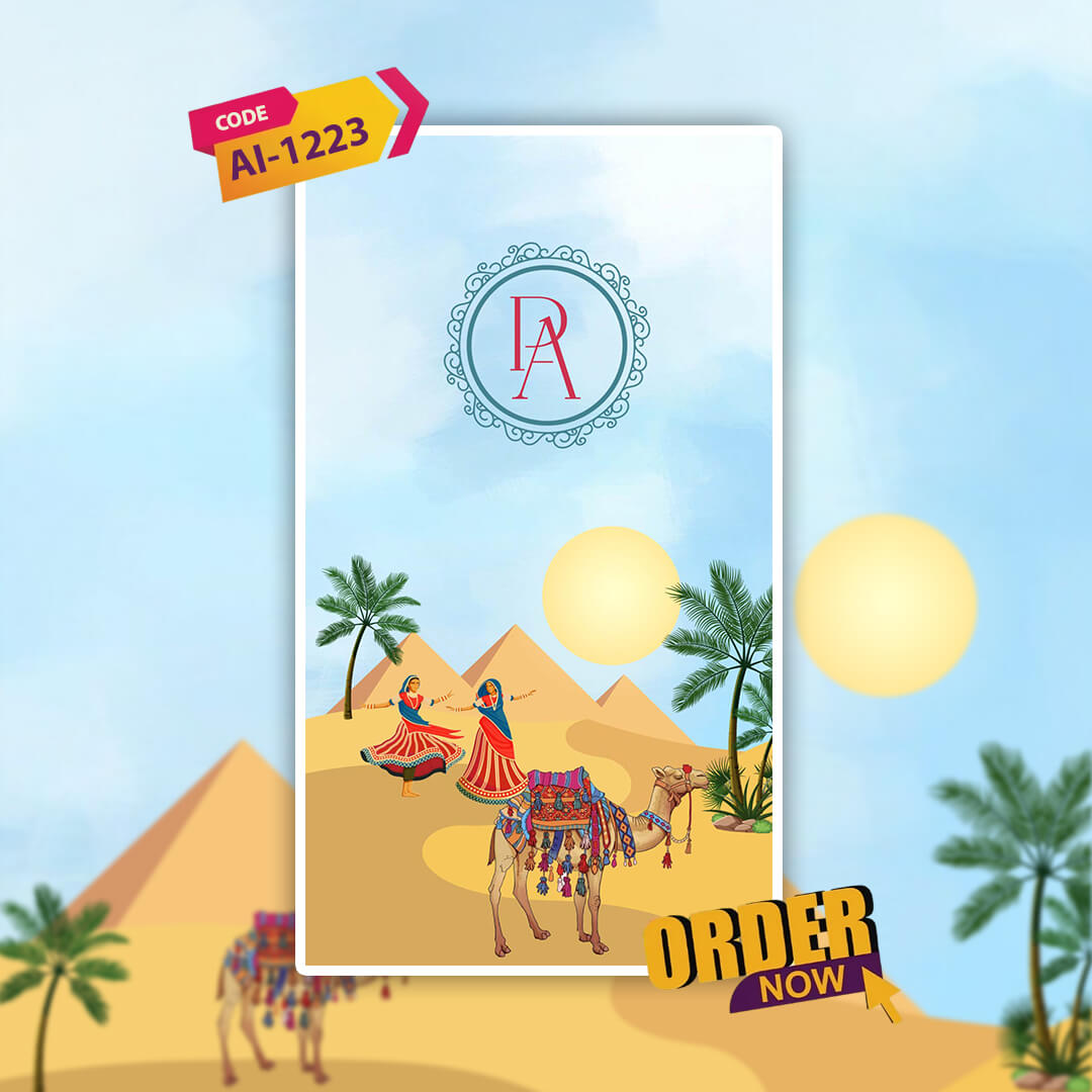 Rajasthani Wedding Invitation Video | Animated Shaadi |AI-1223