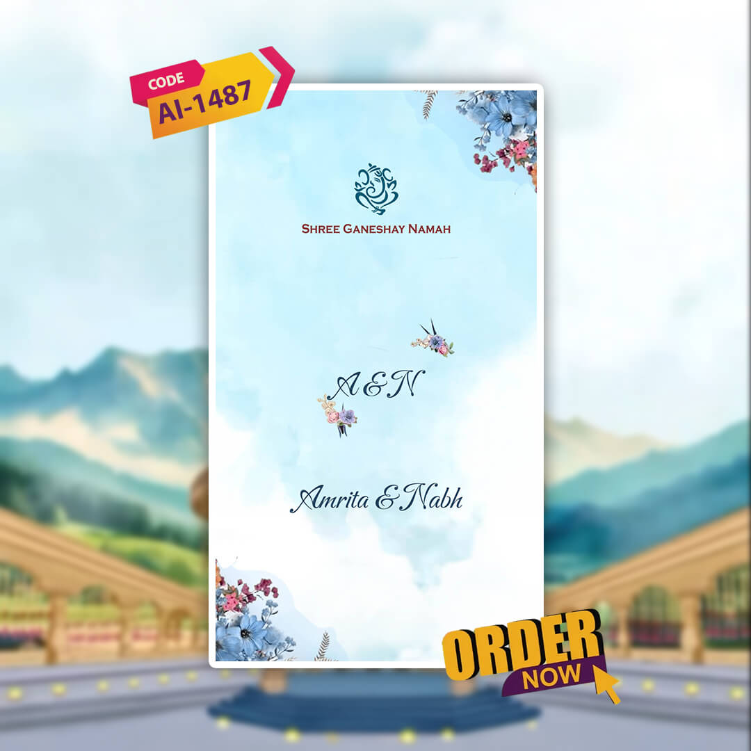 Engagement & Ring Ceremony Video Invitation | Inspired | AI-1487