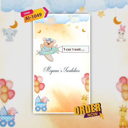 Naming Ceremony  | MP4 E‑Invite|  AI-1049