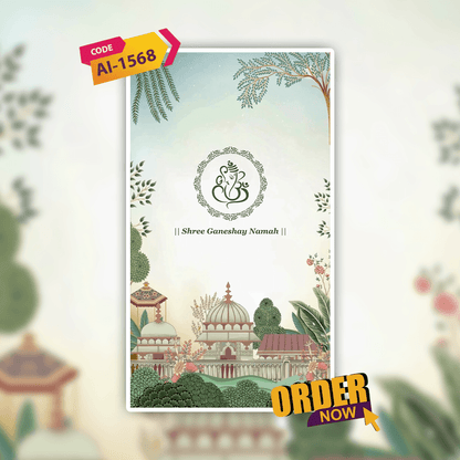 Half Saree Invitation Video | Digital Video Invitation | AI-1568
