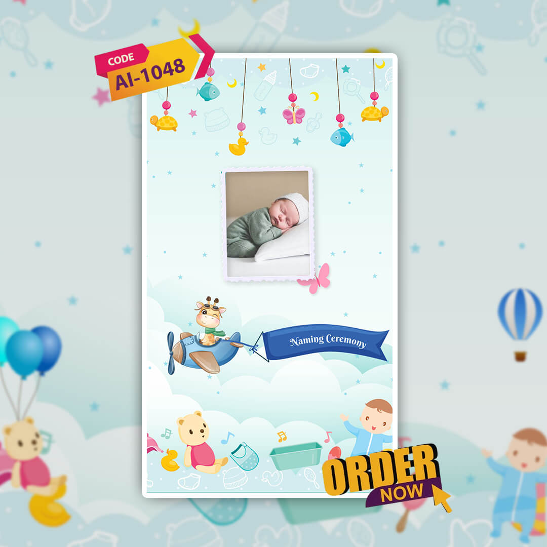 Naming Ceremony | Namkaran Invitation | AI-1048