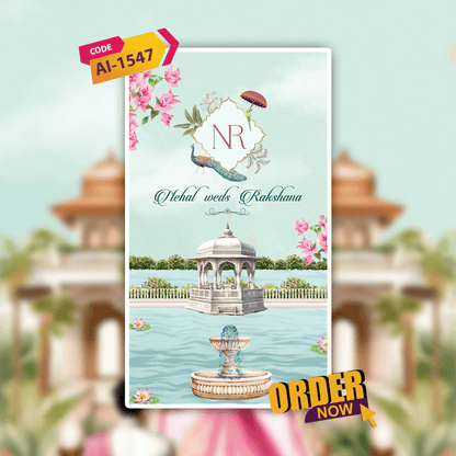 Caricature Wedding Invitation Video | Video Invitation | AI-1548