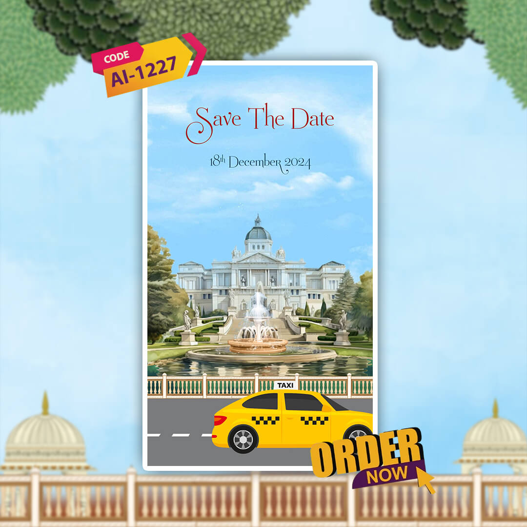 Bengali Wedding Invitation Video | Romantic Urban Landscape | AI-1227