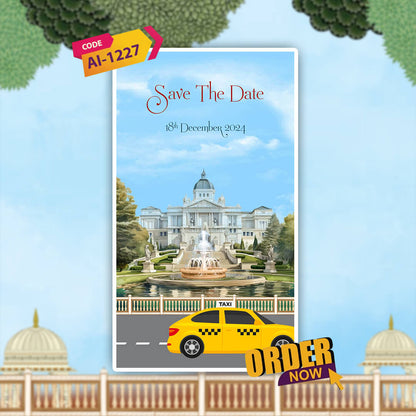 Bengali Wedding Invitation Video | Romantic Urban Landscape | AI-1227
