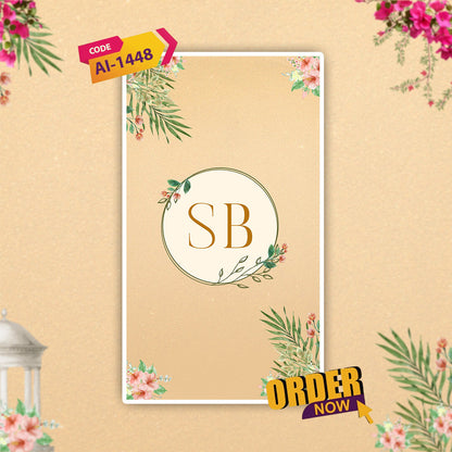 Engagement & Ring Ceremony Video Invitation | Modern Theme | AI-1448