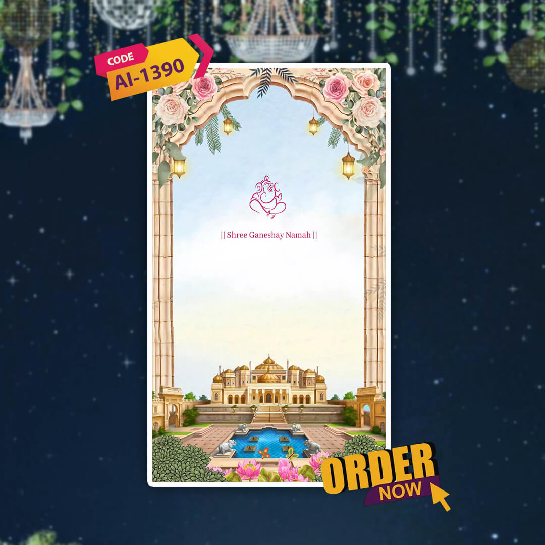 Engagement & Ring Ceremony Video Invitation | Stylish Theme | AI-1390