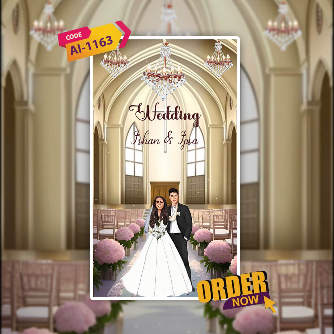 Christian Wedding Invitation Video | Faith-Based Invite| AI-1163