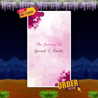 Anniversary Video Invitation | Romantic Journey | AI-1260