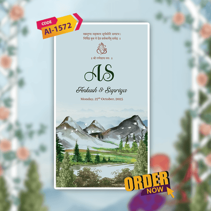 Pahadi Wedding Invitation Video | Digital Wedding Video Invitation | AI-1572