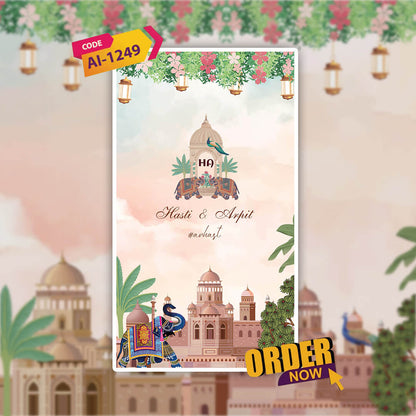 Gujarati Wedding Invitation Video | Joyful Nuptials | AI-1249