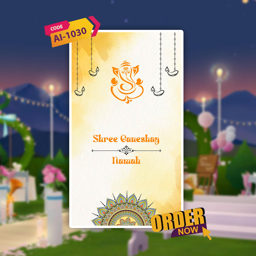 Wedding Video Invitation | Shareable theme | AI-1030