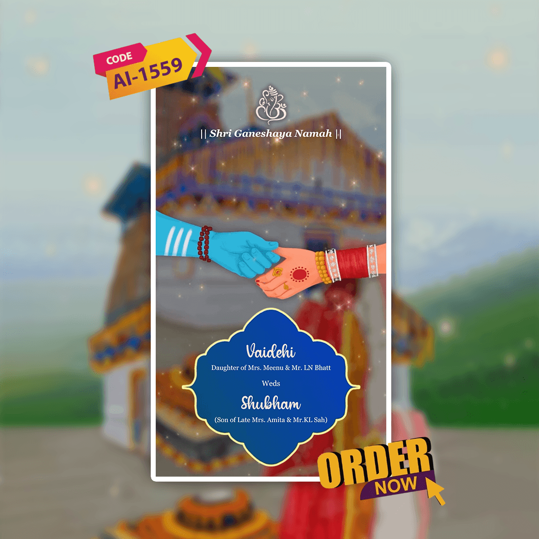 Uttarakhandi Wedding Invitation Video | AI-1559