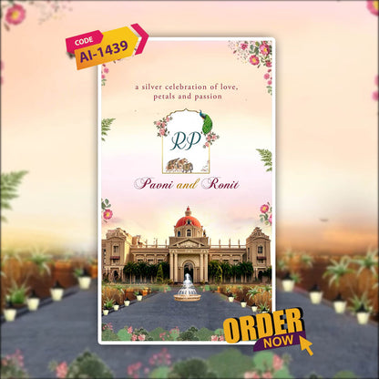 Save The Date Invitation Video & Days to Go Invites | Custom | AI-1439