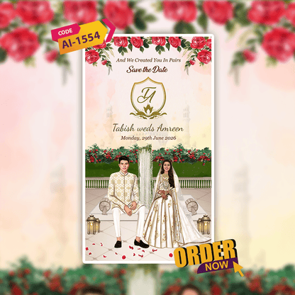 Muslim Wedding Invitation Video | Wedding Video Invitation | AI-1554