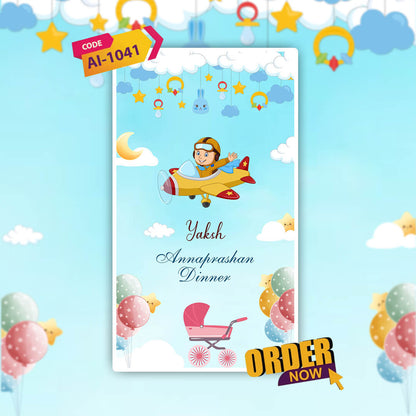 Annaprashan Ceremony Invitation Video | Stylish | AI-1041