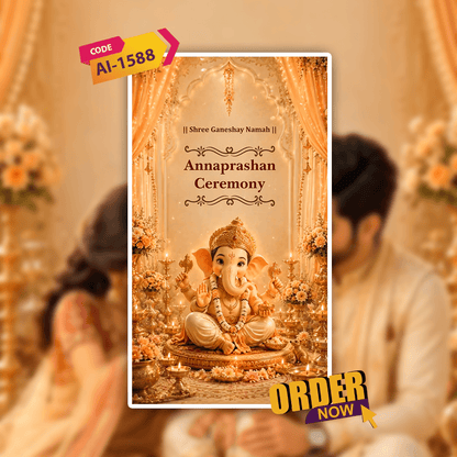 Annaprashan Invitation Video | Rice Ceremony Video Invitation | AI-1588