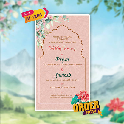 Uttarakhandi Wedding Invitation Video | Digital Invite | AI-1287