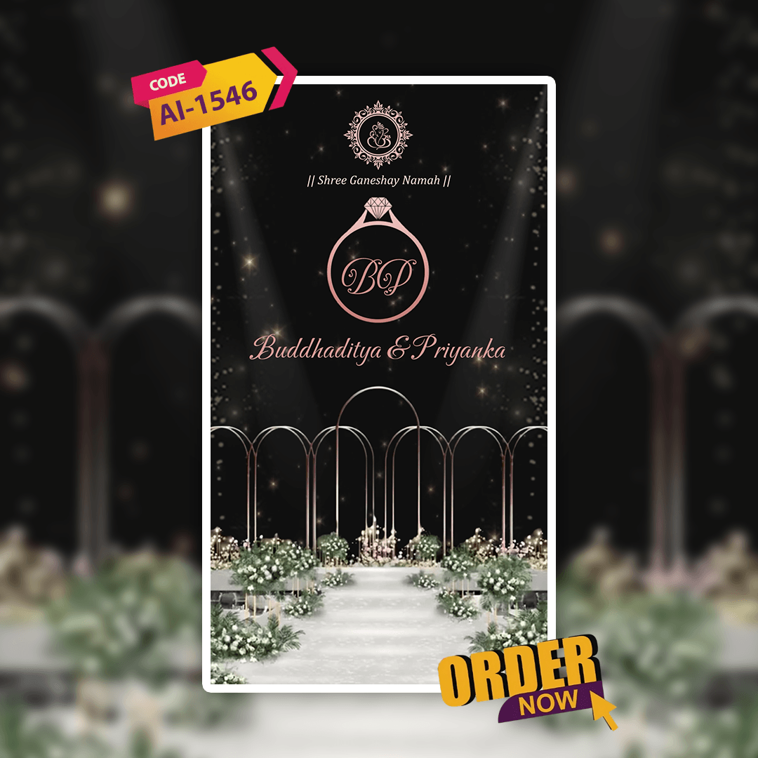 Engagement Invitation Video | Ring Ceremony Video Invitation | AI-1546