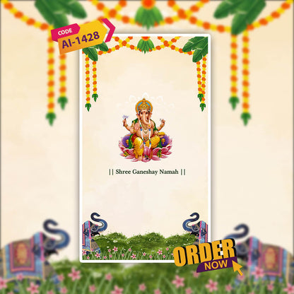 Thread Ceremony Invitation Video | Personalized tradition | AI-1428