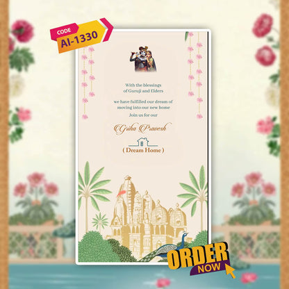 House Warming Ceremony Invitation Video | Home Parties | AI-1330