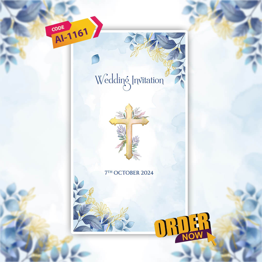 Christian Wedding Invitation Video | Traditional | AI-1161