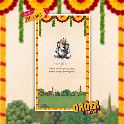 Thread Ceremony Invitation Video | Traditional Depth | AI-1463